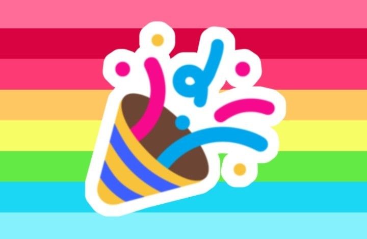 an ice cream cone with the letter b on it in front of a rainbow striped background