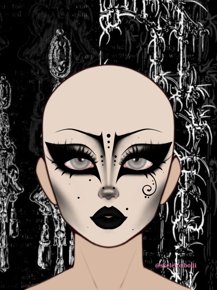 trad goth makeup Gothic Makeup Inspiration, Girly Goth Makeup, Goth Makeup Inspo Drawing, Goth Makeup Drawing, Alternative Makeup Goth, Creative Goth Makeup, Cool Goth Makeup, Goth Makeup Ideas Drawing, Makeup Ideas Goth