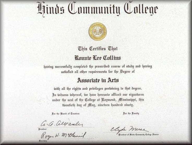 an award certificate for the king's community college