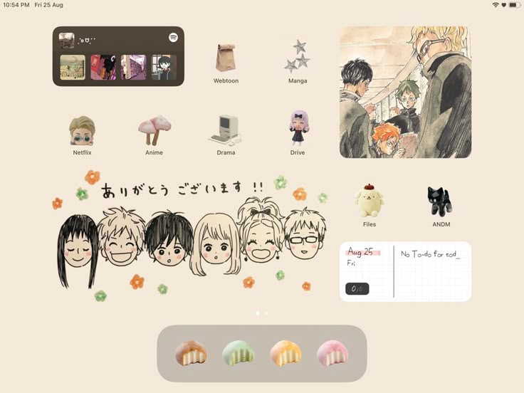 an image of some anime characters on a computer screen with stickers around the page