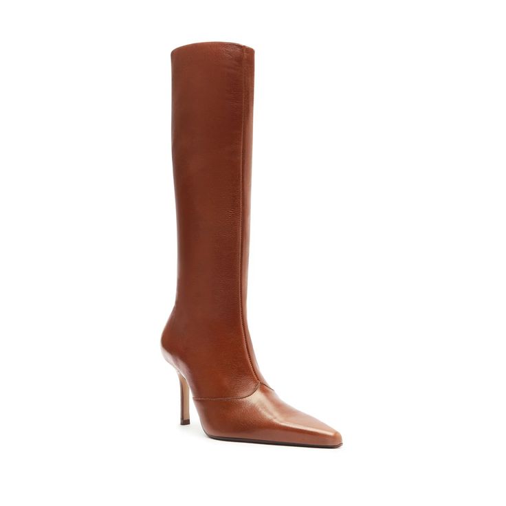 Raffaela Up Stiletto Boot – SCHUTZ Elegant Tall Boots For Workwear, Elegant Tall Boots For Work, Elegant Tall Heeled Boots For Workwear, Elegant Tall Heeled Boots For Work, Luxury Fitted Knee-high Boots For Work, Fitted Luxury Knee-high Boots For Work, Elegant Wide Calf Tall Boots, Formal Fitted Knee-high Boots With Leather Lining, Elegant Tall Knee-high Boots For Workwear