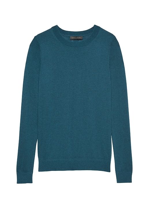 Silk Cashmere Crew-Neck Sweater | Banana Republic Teal Sweatshirt, Teal Sweater, Deep Teal, Work Attire, Teal Blue, Crew Neck Sweater, Neck Sweater, Sweater Outfits, Banana Republic