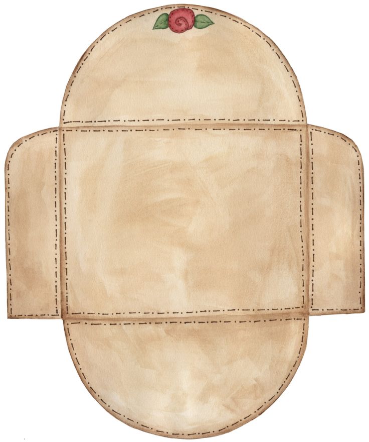 two pieces of leather with stitching on the edges and one piece cut out to look like an oval