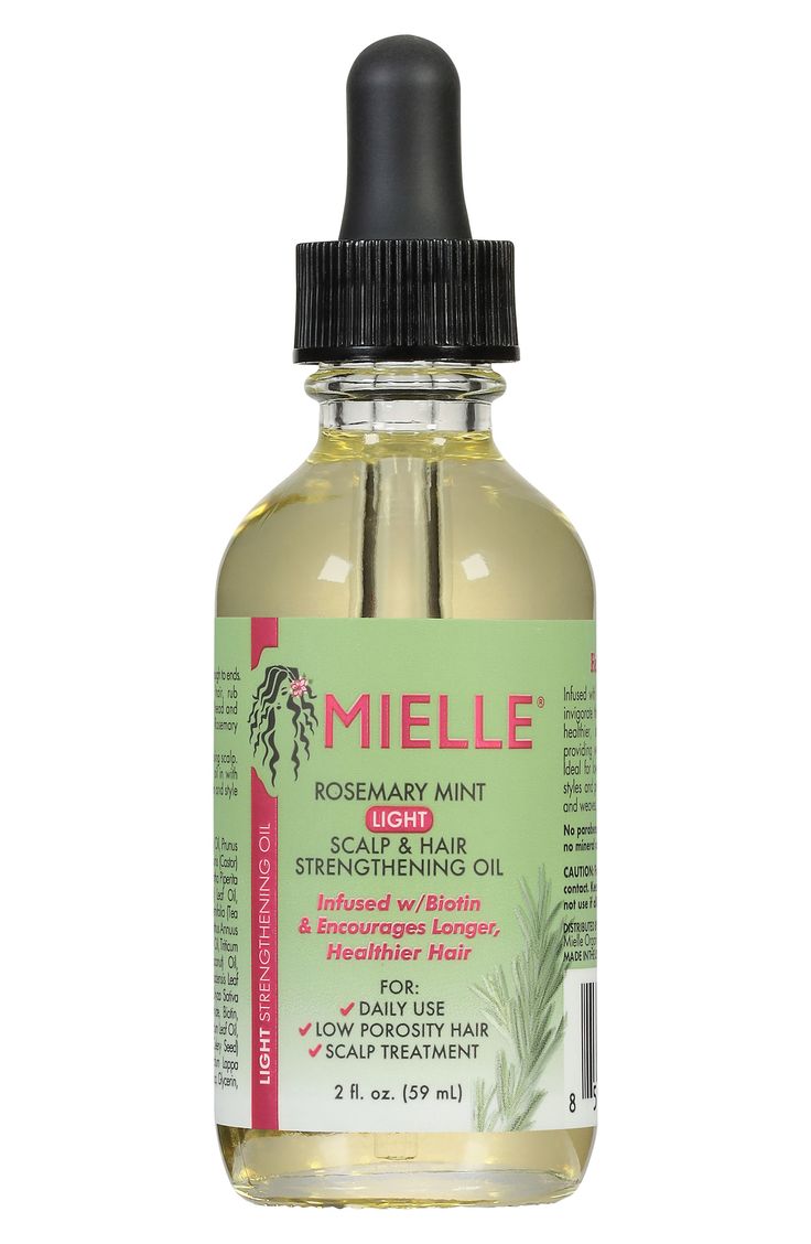 What it is: A strengthening oil infused with rosemary, mint and biotin to invigorate the hair and scalp, encourage healthier, stronger longer hair.Who it's for: Ideal for low porosity hair types, silk press hair styles and protective styles including braids and weaves.What it does: The oil delivers amazing shine to strands and provides weightless moisture and shine.Key ingredients:- Rosemary: improves scalp health- Mint: invigorates scalpHow to use: For daily use, apply a small amount to scalp a Top Curly Hair Products, Highlights For Gray Hair, Wasp Sting, Wasp Stings, Scalp Moisturizer, Upper Lip Hair, Low Porosity, Frizz Free Curls, Curly Hair Products