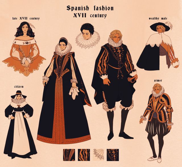 an image of spanish fashion in the early century