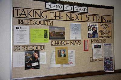 a bulletin board that has been placed on the wall