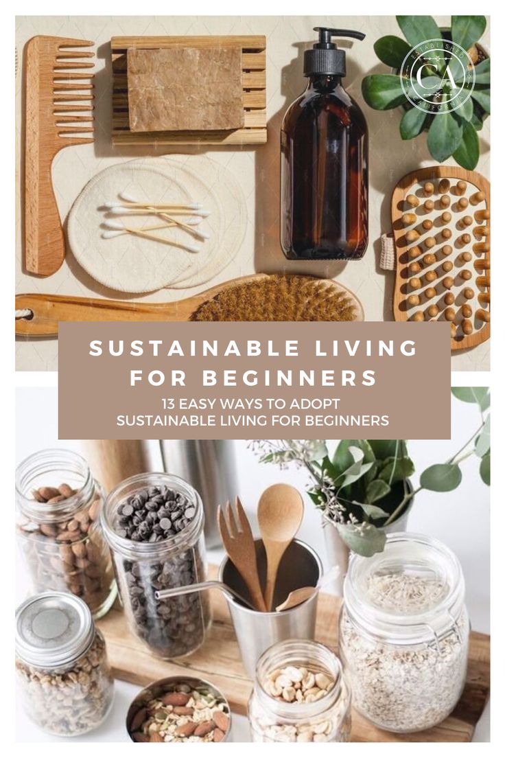 some jars and spoons are sitting on a table