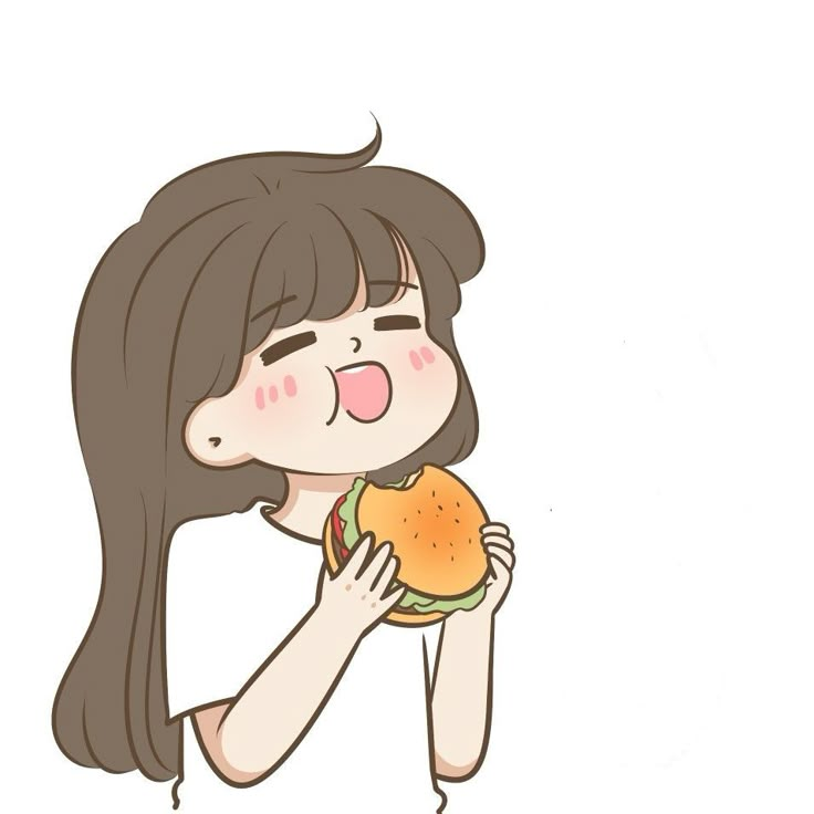 a woman holding a hamburger in her right hand