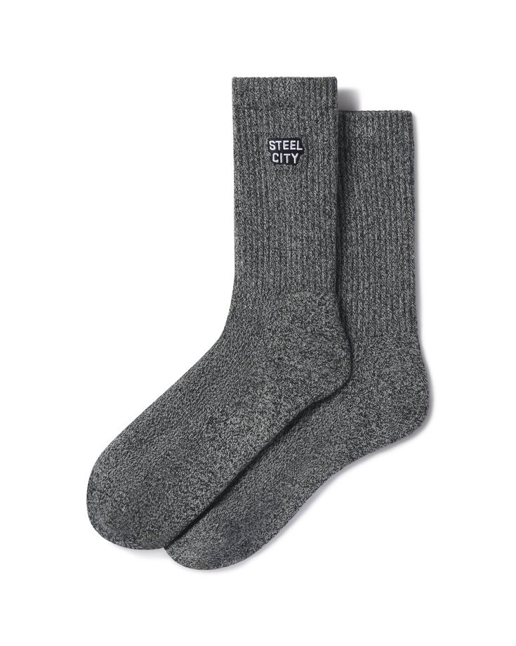 Gray Trendy Gray Cotton Socks, Super Soft Comfortable Cotton Socks, Soft Gray Casual Socks, Casual Soft Gray Socks, Grey Socks, City Logo, Style Socks, Logo Mugs, Steel City