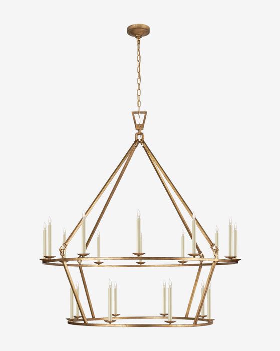 a large chandelier with candles hanging from it's center and four lights on each end