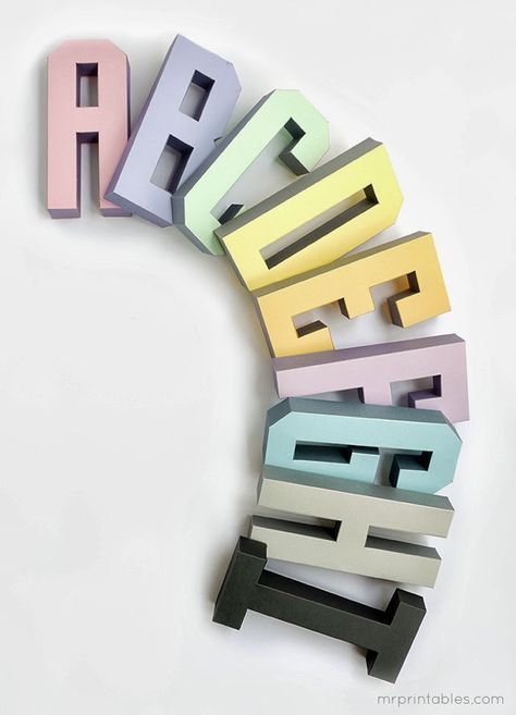 the word hello spelled out in multicolored letters on a white background with clippings