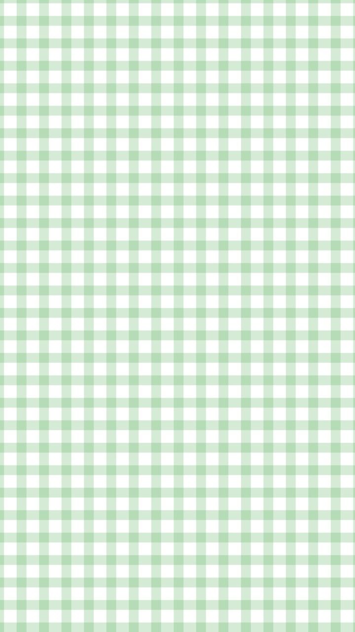 a green and white gingham checkered background