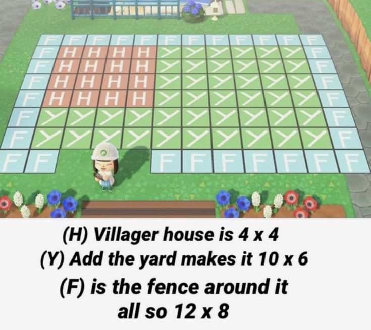 a game board with the words villager house and 4x4 in front of it