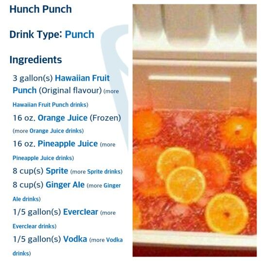 an advertisement for punch punch with oranges in it