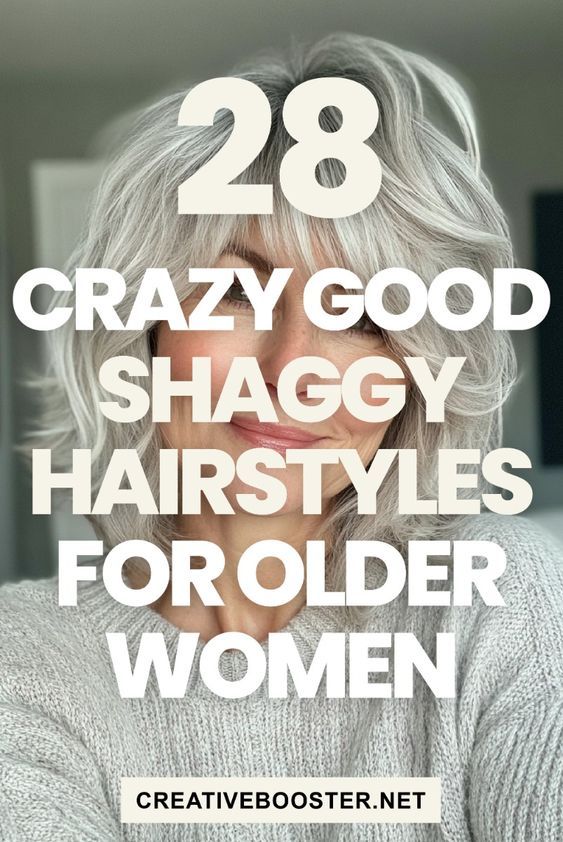 Click for More ➡️ | Save for Later ❤️  Looking for a new hairstyle to give your look a lift? These 28 trendy shaggy haircuts for older women, from pixies to mid-length layers, will inspire your next salon visit. Whether you go for a daring color or keep it natural, these styles deliver texture and volume to fine or thinning hair while being low-maintenance.  #ShaggyHairstyles #OlderWomenHair #ShaggyHaircuts #HairInspiration #FineHair #PixieCuts #LayeredHair #2024HairTrends #ChoppyLayers #TexturedCuts Short Blonde Hair Older Women, Over 50 Shag Hairstyles For Women, Hairstyles For Medium Length Hair For Women Over 60, Haircuts For Women With Thinning Hair, Grey Haircuts For Women, Haircuts Over 60 Over 60 Hairstyles, Growing Hair Out, Shaggy Bob Curly Hair, Gray Hair Styles For Women Over 50