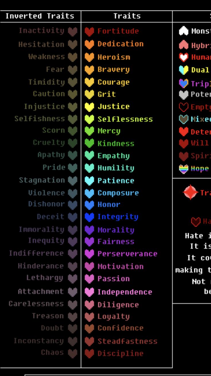 the color scheme for hearts and their meanings