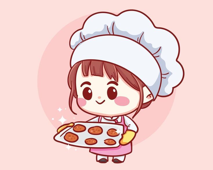 Chef Girl, Cartoon Art Illustration, Smile Illustration, Cartoon Chef, Food Logo Design Inspiration, Cute Bakery, Chef Logo, Food Logo Design, Cake Logo