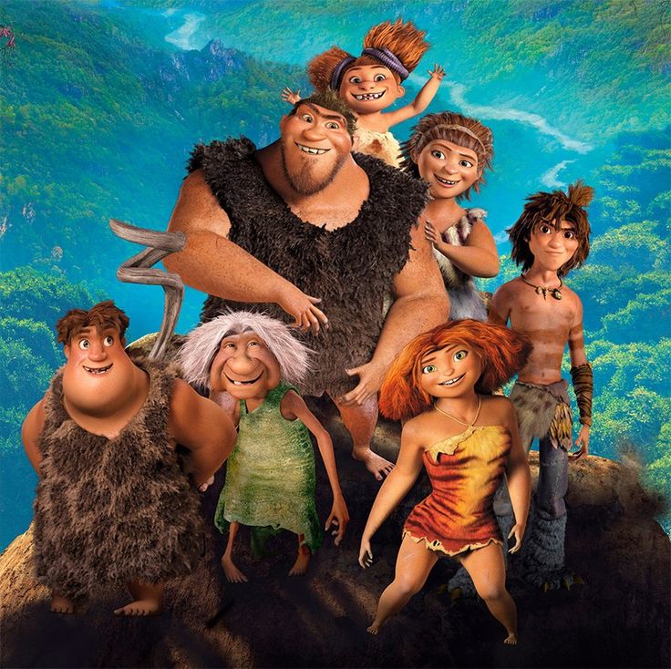 the croods movie poster with many different characters and their names on it - stock image