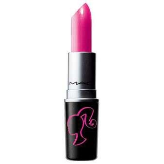 mac cosmetics lipstick in pink on white background