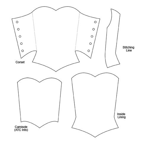 the front and back views of a sewing pattern for a top with buttons on it