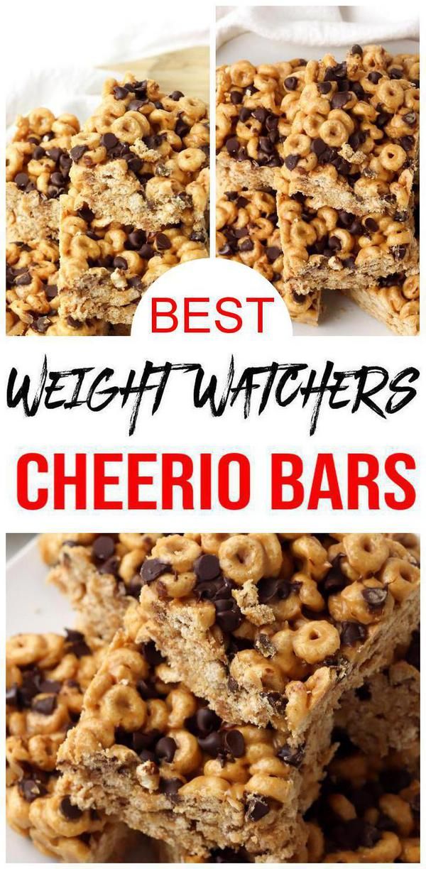 the best weight watchers cheerio bars are made with oats and chocolate chips