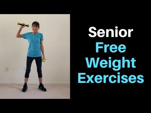 Senior Free Weight Exercises To Halt Atrophy - YouTube Lady Exercise, Weighted Exercises, Free Weight Exercises, 2024 Workout, Fitness With Cindy, Free Weight Workout, Exercise Weights, Osteoporosis Exercises, Arm Flab