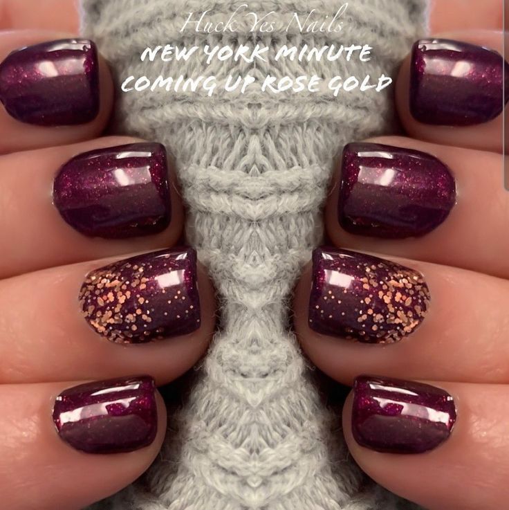 Burgundy Gold Nails, Nail Combos, Nail Color Combos, New York Minute, Perfect Manicure, Dry Nail Polish, Nail Beauty, Hair Affair, Nails 2020