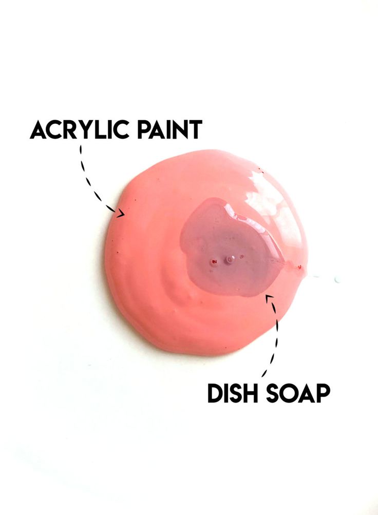 an acrylic paint dish is shown with instructions for how to use the soap