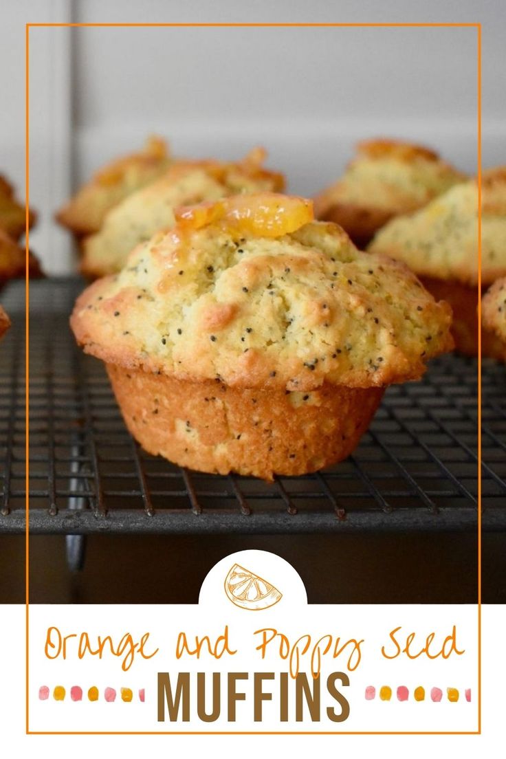 focus on one orange and poppy seed muffin on tray Cinn Rolls, Australian Recipes, Tin Recipes, Seed Muffins, Anzac Biscuits, Poppy Seed Muffins, Muffin Tin Recipes, Homemade Muffins, Australian Food