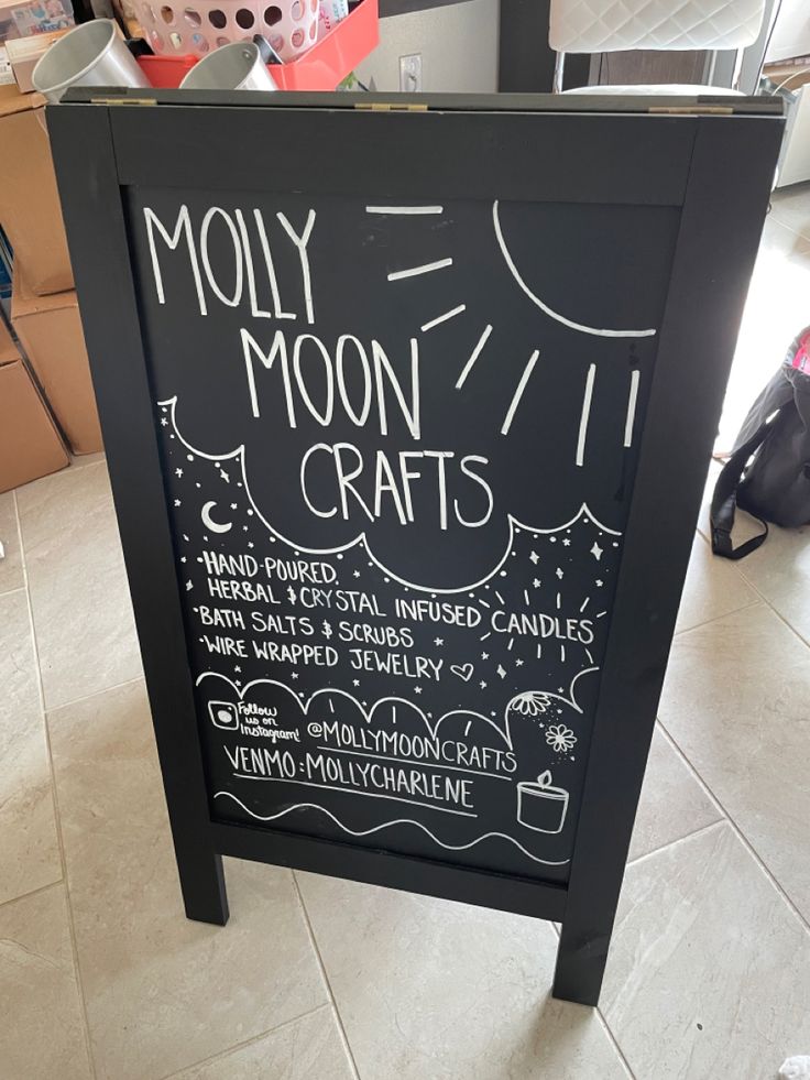 Small business pop up sign Craft Show Chalkboard Sign, Vendor Sign Ideas, Vendor Chalkboard Sign, Small Business Chalkboard Signs, Shop Chalkboard Signs, Market Chalkboard Sign, Business Chalkboard, Chalk Signs, Sandwich Board Signs