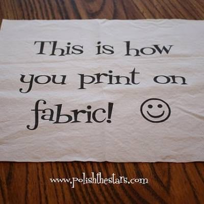 this is how you print on fabric with the words'this is how you print on fabric '