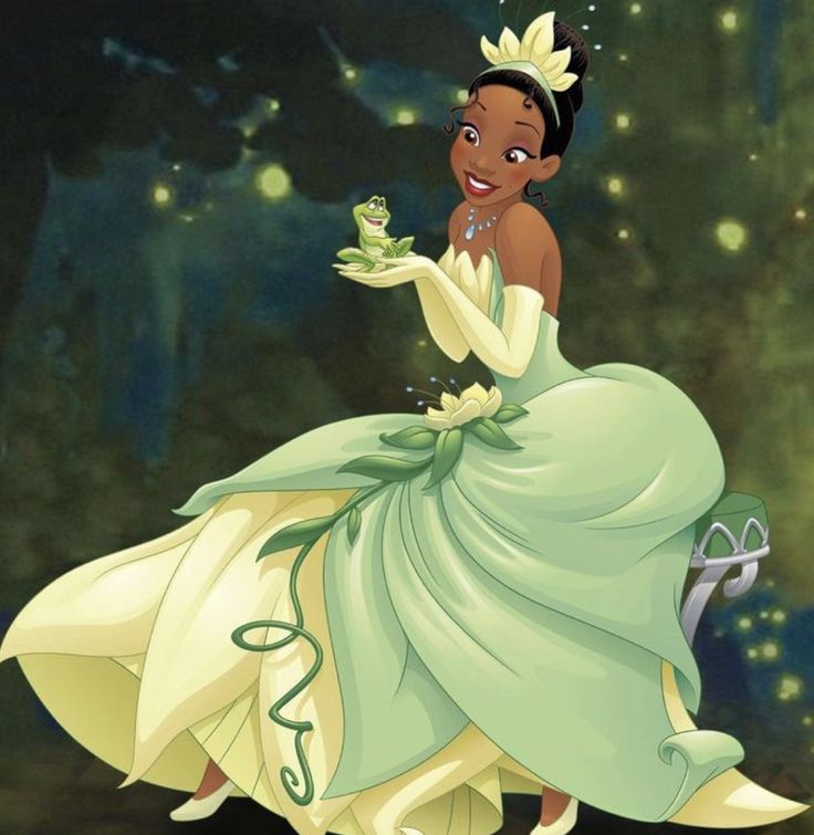 the princess and the frog from disney's animated movie