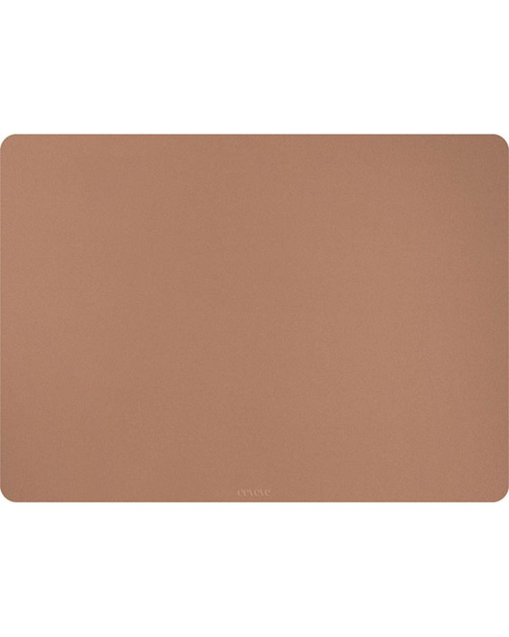 a brown mouse pad sitting on top of a white surface