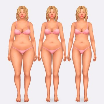 three different views of a woman's body in various stages of breast reconstructions