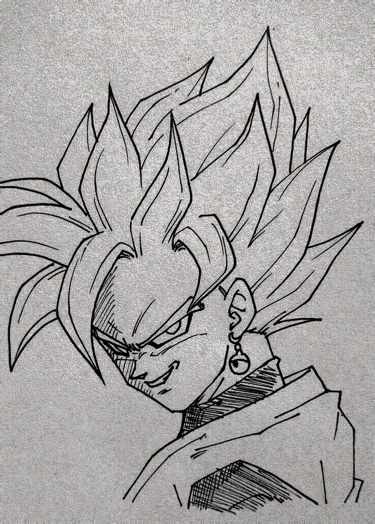 a drawing of gohan from dragon ball