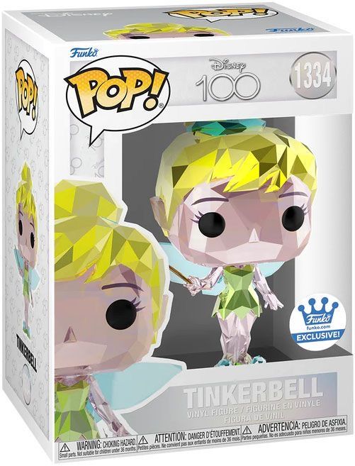 the tinkerbell pop vinyl figure is in its box