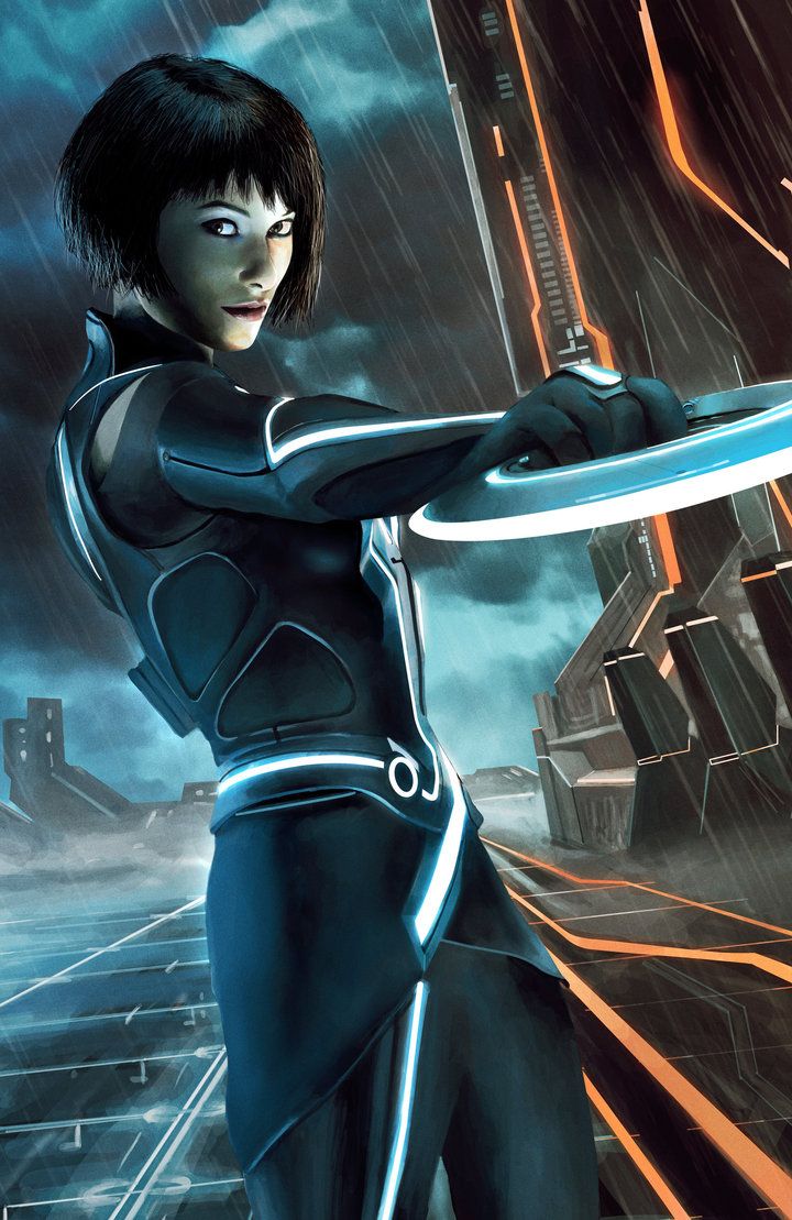 Tron Legacy Quorra Painting by JustMarDesign Olivia Wilde Tron Legacy, Olivia Wilde Tron, Class Illustration, Tron Art, Tron Legacy, Spring Semester, Celebrities Humor, Olivia Wilde, Movie Poster Art