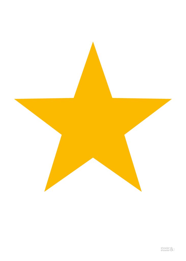 a yellow star on a white background