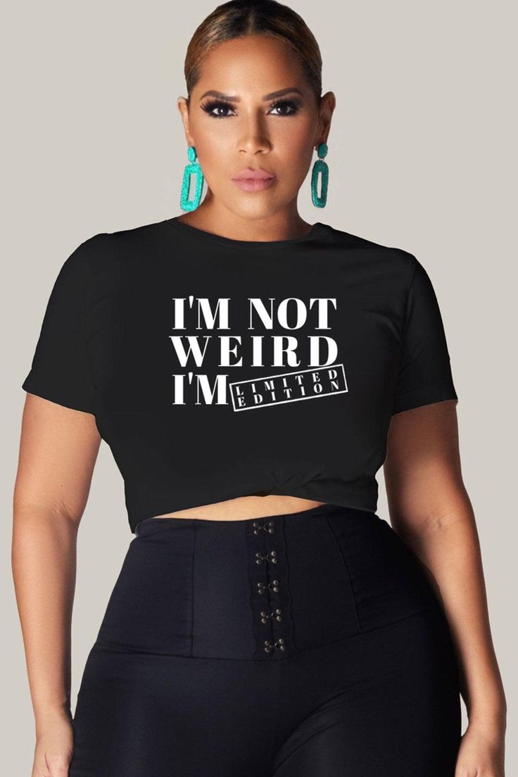 I'm Not Weird I'm Limited Edition Unisex Jersey Tee - MY SEXY STYLES Women Jersey Outfit, Bodysuit And Skirt, Cute Shirt Designs, Statement Tshirt, Trendy Fall Outfits, Runway Trends, Statement Tees, Style Mistakes, Jersey Tee