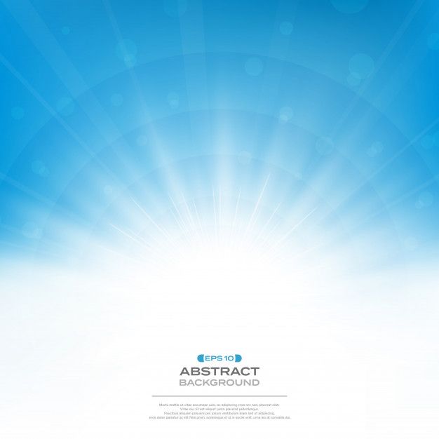 an abstract blue background with sunburst