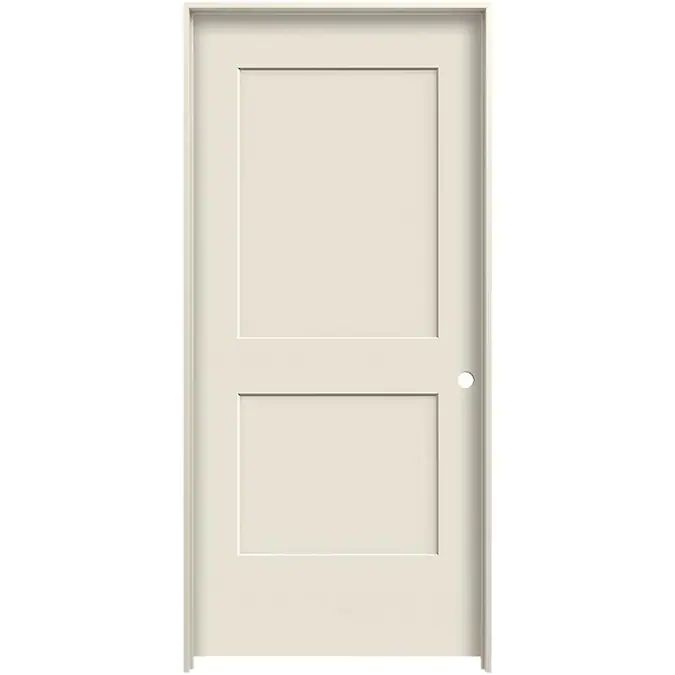 a white door on a white background