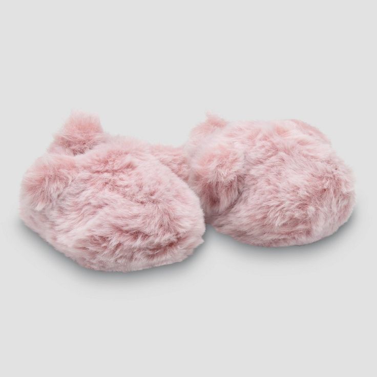 Keep your little one's feet comfy with this pair of slippers from Just One You made by Carter's. An easy slip-on design. These cute little slippers feature a faux fur design to make sure your little one is comfy and fashionable! Super Soft Pink Slip-on Slippers, Cute Soft Booties With Round Toe, Synthetic Closed Toe Slippers With Soft Sole, Closed Toe Synthetic Slippers With Soft Sole, Comfortable Soft Booties For Playtime, Pink Winter Slippers With Soft Sole, Winter Pink Slippers With Soft Sole, Pink Non-slip Closed Toe Slippers, Comfortable Pink Booties With Round Toe