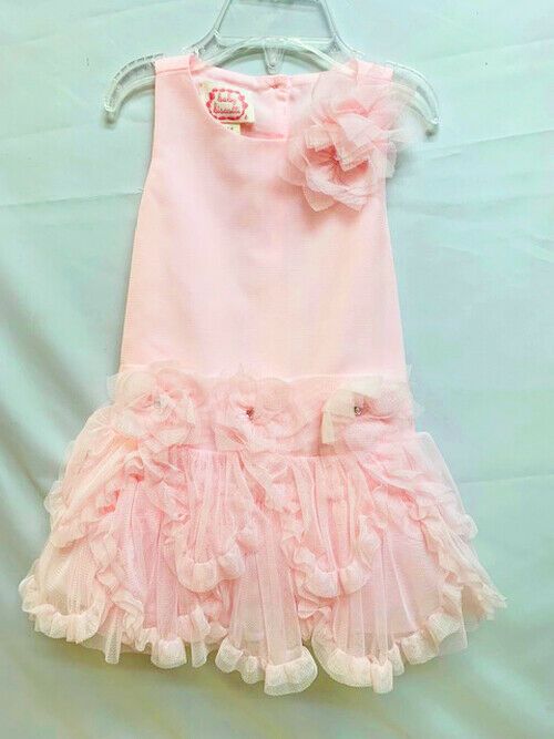 Beautiful Baby Biscotti Girl's Princess Pink Tulle Ruffle Skirt Infants Dress in size 12, & 18 Months NEW WITH TAGS Fitted Pink Ruffle Dress For Dress-up, Sweet Party Dress With Ruffle Hem, Ruffled Dresses For Spring Pageant, Pink Princess Ruffle Dress For Parties, Sweet Ruffled Tutu Dress, Pink Princess Style Ruffle Dress For Party, Sweet Pink Princess Dress With Ruffles, Pink Princess Style Party Ruffle Dress, Summer Princess Dress With Ruffles And Tiered Shape