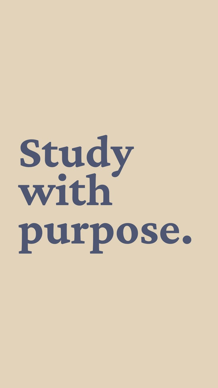 the words study with purpose are in blue on a beige background, and there is a black