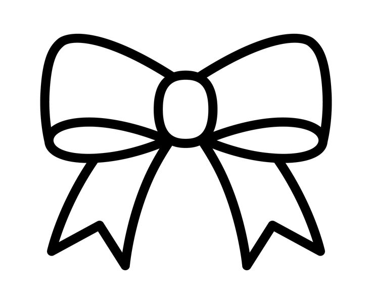 a black and white bow on a white background