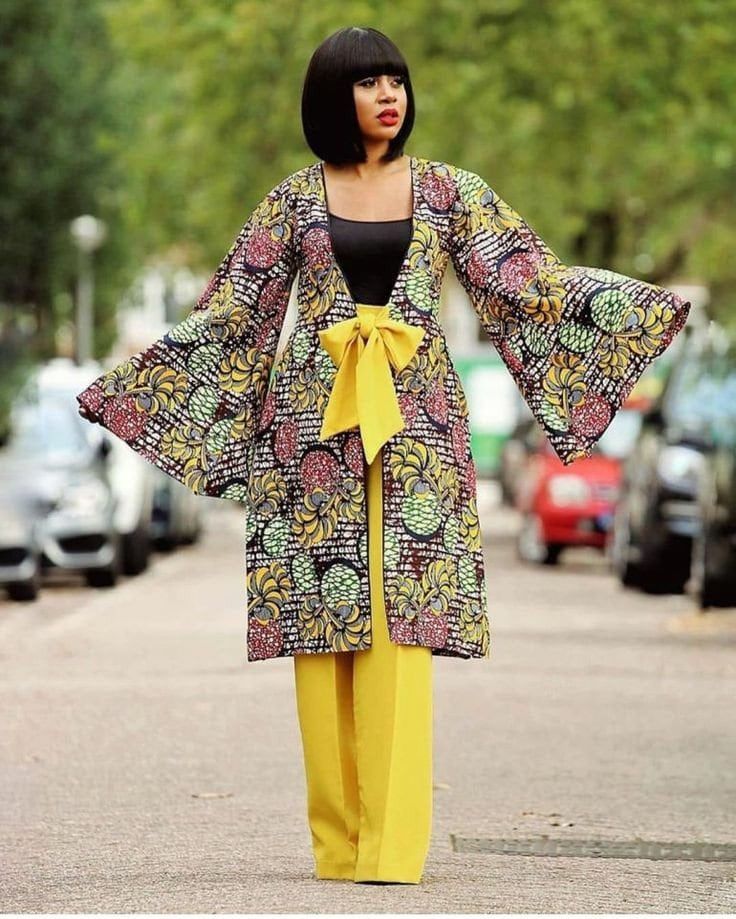 A beautiful kimono that would become your favorite,it's perfect for movies,dinner,weddings and everywhere! please note that exact fabric might not be available,but be rest assured that we will provide similar options. made to order for you, customizations are welcome.  made with 100% cotton  care: share more Yellow Bohemian Kimono With Kimono Sleeves, Traditional Fitted Kimono With Kimono Sleeves, Yellow Kaftan With Kimono Sleeves For Spring, Yellow Spring Kaftan With Kimono Sleeves, Elegant Spring Sets With Kimono Sleeves, Fitted Sets With Kimono Sleeves For Spring, Spring Fitted Sets With Kimono Sleeves, Spring Sets With Fitted Kimono Sleeves, Chic Fitted Kimono With Kimono Sleeves