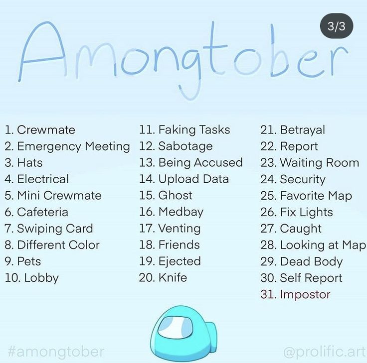 a blue and white poster with the words amonttober on it