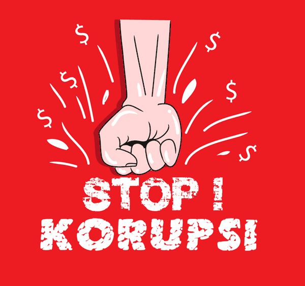 a red t - shirt with the words stop i korups on it