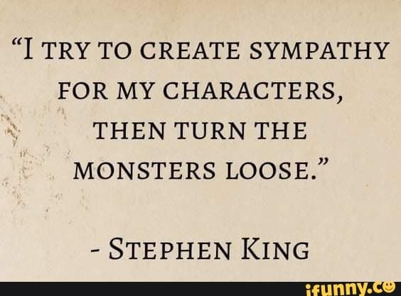 a quote from stephen king on character