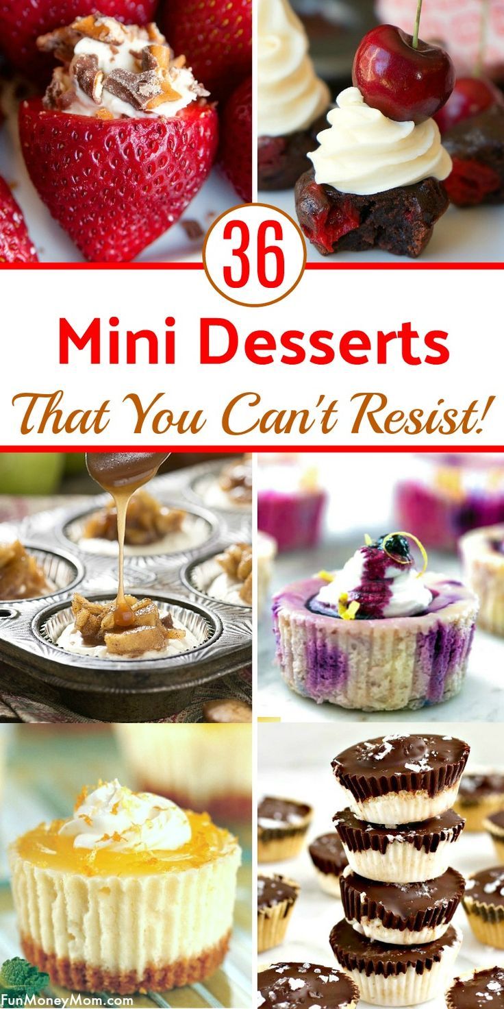 mini desserts that you can't resist to eat in 30 minutes or less